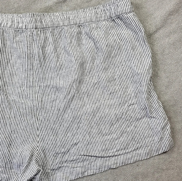 J Crew Striped Linen Pull On Shorts with Drawstring - Picture 11 of 12